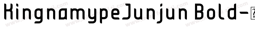 KingnamypeJunjun Bold字体转换